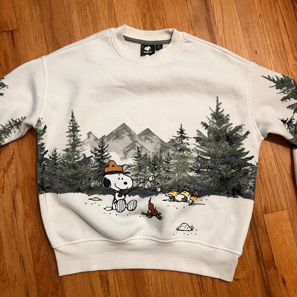 Peanuts Crewneck Sweater with Snoopy - Picture 1 of 3